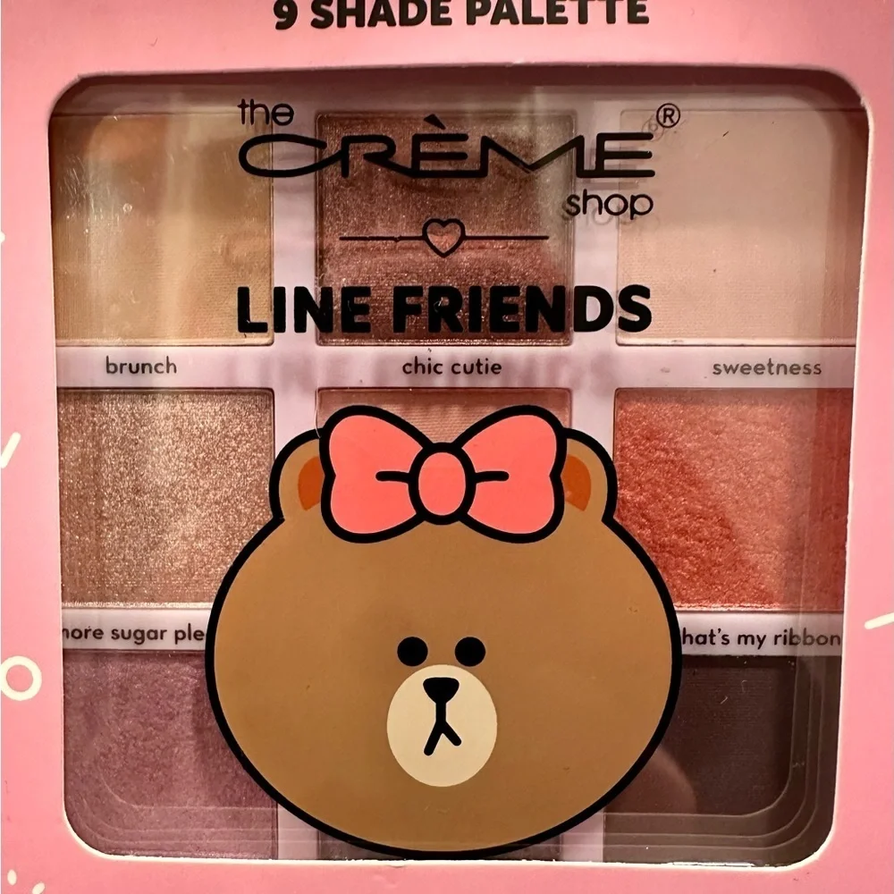 The Crème Shop Line Friends Eyeshadow Palette - Chic Cutie & Posh Purple